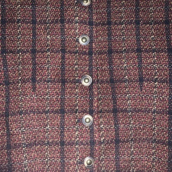 Rena Rowan Wool Blend (Brown, black, and cream) Blazer Size 12. - Picture 6 of 10